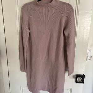 Madewell Cozy Pink Knit Sweater Dress